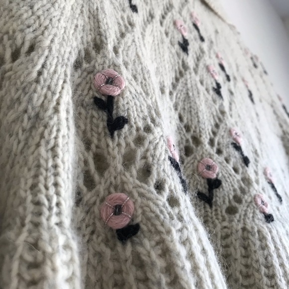 Anthropologie Sleeping on Snow Romantic Cardigan - Picture 3 of 5